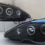 Black LED Angel Eyes Projector Head Lights for HONDA INTEGRA TYPE R DC5 01-03 -2910