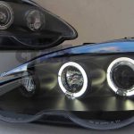 Black LED Angel Eyes Projector Head Lights for HONDA INTEGRA TYPE R DC5 01-03 -2909