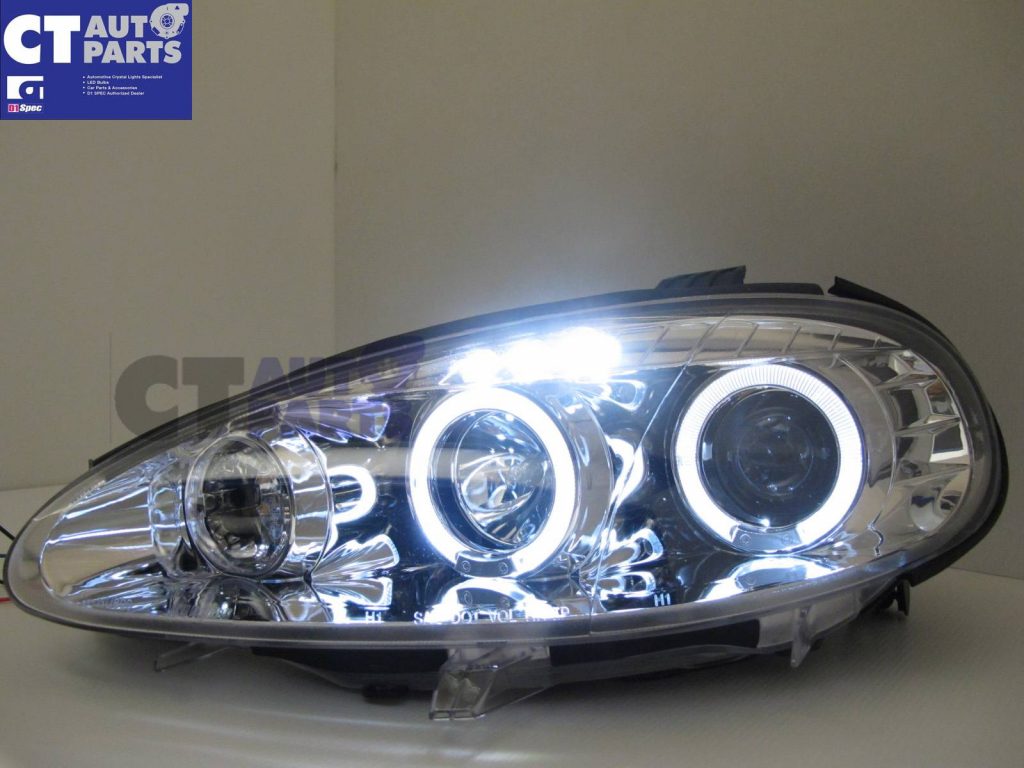 Clear LED Angel Eyes Projector Head Lights for 01-05 MAZDA MX5 NB MX 5-2734