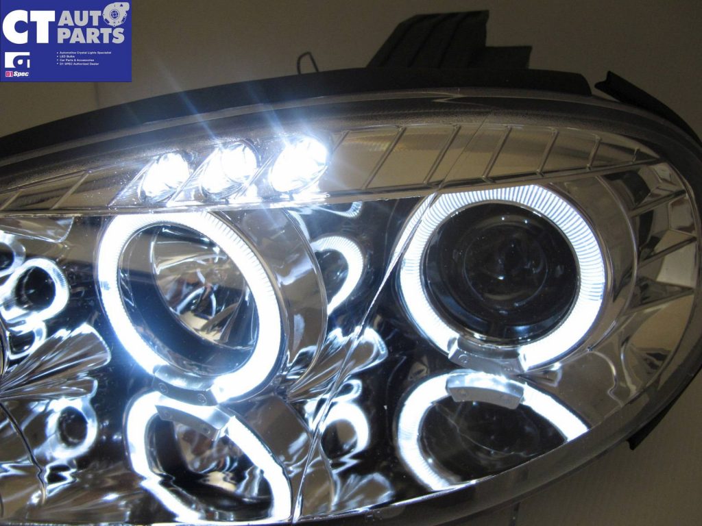 Clear LED Angel Eyes Projector Head Lights for 01-05 MAZDA MX5 NB MX 5-2730