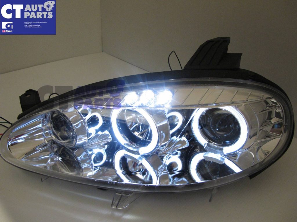 Clear LED Angel Eyes Projector Head Lights for 01-05 MAZDA MX5 NB MX 5-2733