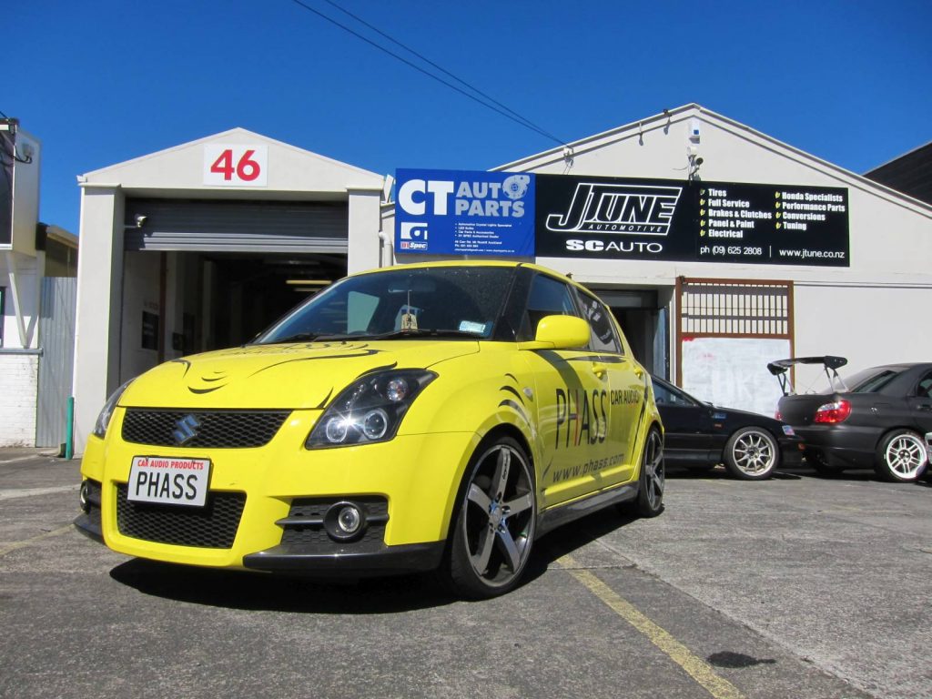 JDM Black Angel Eyes Projector Head Lights for 04-10 Suzuki Swift Sport-3088