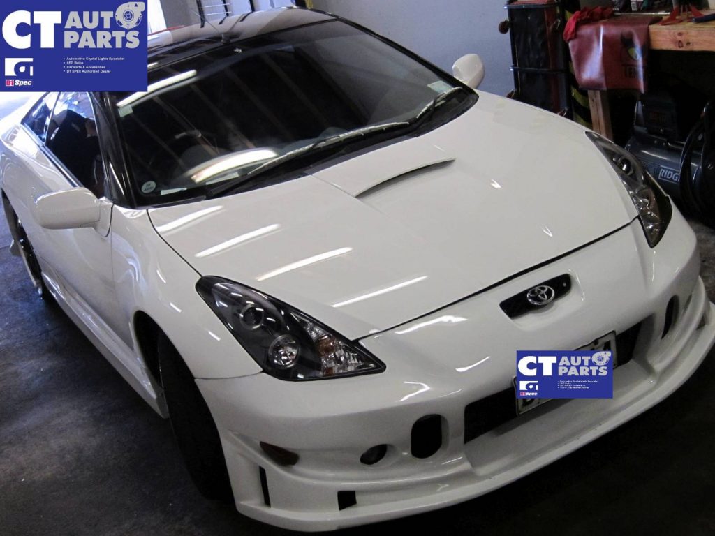 Black CCFL Angel-Eyes Projector Head Lights for 99-05 TOYOTA CELICA Coupe SS2-185