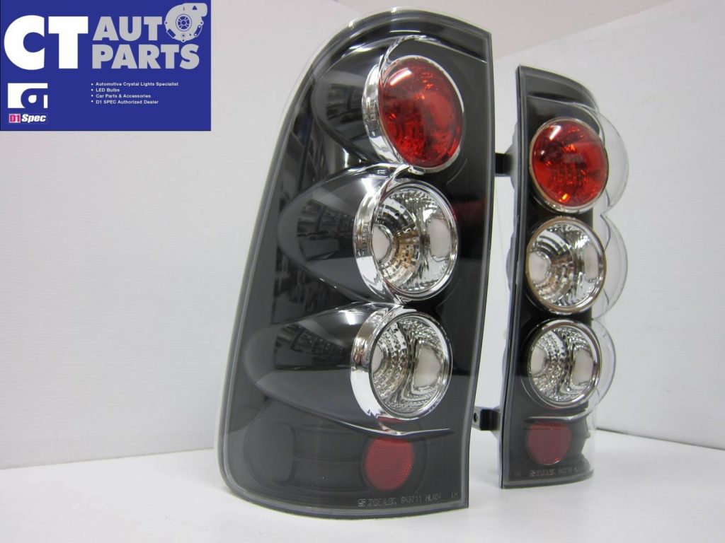 Black Altezza Tail Lights TOYOTA HILUX VIGO UTE TRUCK 2005-15 Taillight Pick up-0