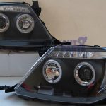 Black CCFL Angel-Eyes Projector Head Lights for 05-10 Toyota Hilux SR5 Ute -3295