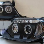Black CCFL Angel-Eyes Projector Head Lights for 05-10 Toyota Hilux SR5 Ute -3293