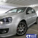 Black LED DRL Angel Eyes Projector Head Lights for 03-08 VW GOLF V TDI GTI -2875