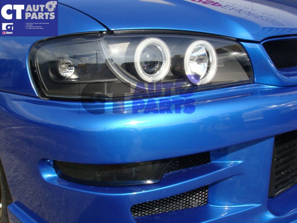 Black Bumper Lights for 92-97 SUBARU IMPREZA WRX STI GC8 -386