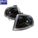 JDM Black Front Corner lights Signal lights for 92-96 Honda Prelude H22A -375