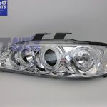 Clear LED Projector Angle Eyes Headlights for 92-95 HONDA CIVIC EG Si SiR Vti-4509