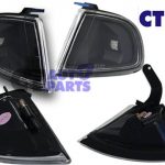 JDM Black Front Corner lights Signal lights for 92-96 Honda Prelude H22A -373