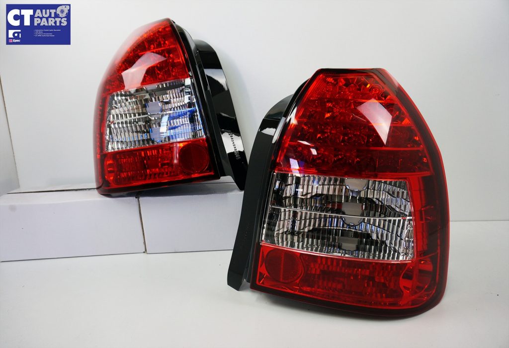 JDM Clear Red LED Tail light for 96-01 Honda Civic EK Hatch Vti PRE ORDER for Harvey-8098