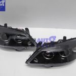 Black LED Angle Eye Projector Headlights for 98-04 Holden Astra G TS -619