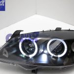 Black LED Angle Eye Projector Headlights for 98-04 Holden Astra G TS -616