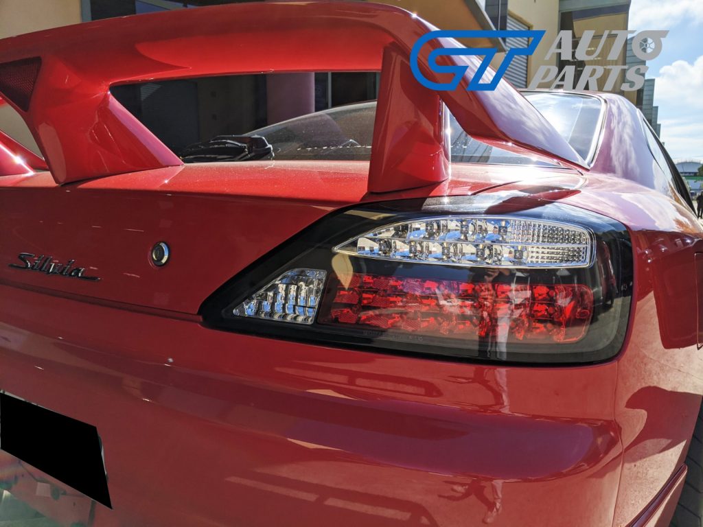 BLACK Dynamic LED Tail lights 99-02 Nissan Silvia 200SX S15 Spec R YASHIO STYLE-0