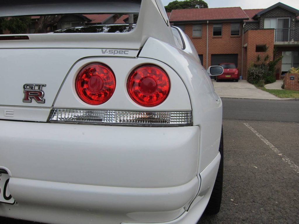 Clear Red LED Tail Lights for 95-98 Nissan Skyline R33 GTR GTST GTS25T RB-4690