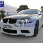 Black CCFL Angle Eye Projector Headlight for 05-08 BMW E90 Sedan 320i 323i 325i 335I 330i M3-3962