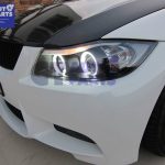 Black CCFL Angle Eye Projector Headlight for 05-08 BMW E90 Sedan 320i 323i 325i 335I 330i M3-3963