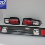 Black LED Tail lights & Black Garnish for 93-98 NISSAN SILVIA S14 200SX DMAX -4829