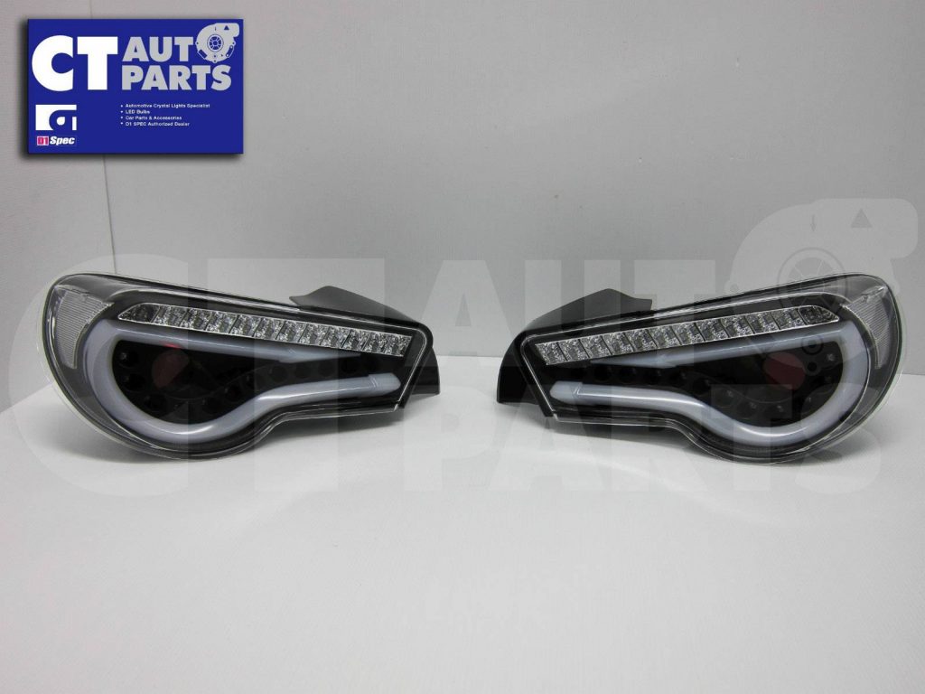 Black Full LED Sequential Tail lights for Toyota 86 GT GTS Subaru BRZ ZN6 -4473