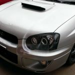 JDM Black LED Angle Eyes Projector Headlights for 03-05 SUBARU IMPREZA WRX RX STI GD -833