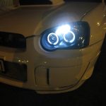 Clear LED Angle Eyes Projector Headlight for 03-05 SUBARU IMPREZA WRX RX STI GD -4528