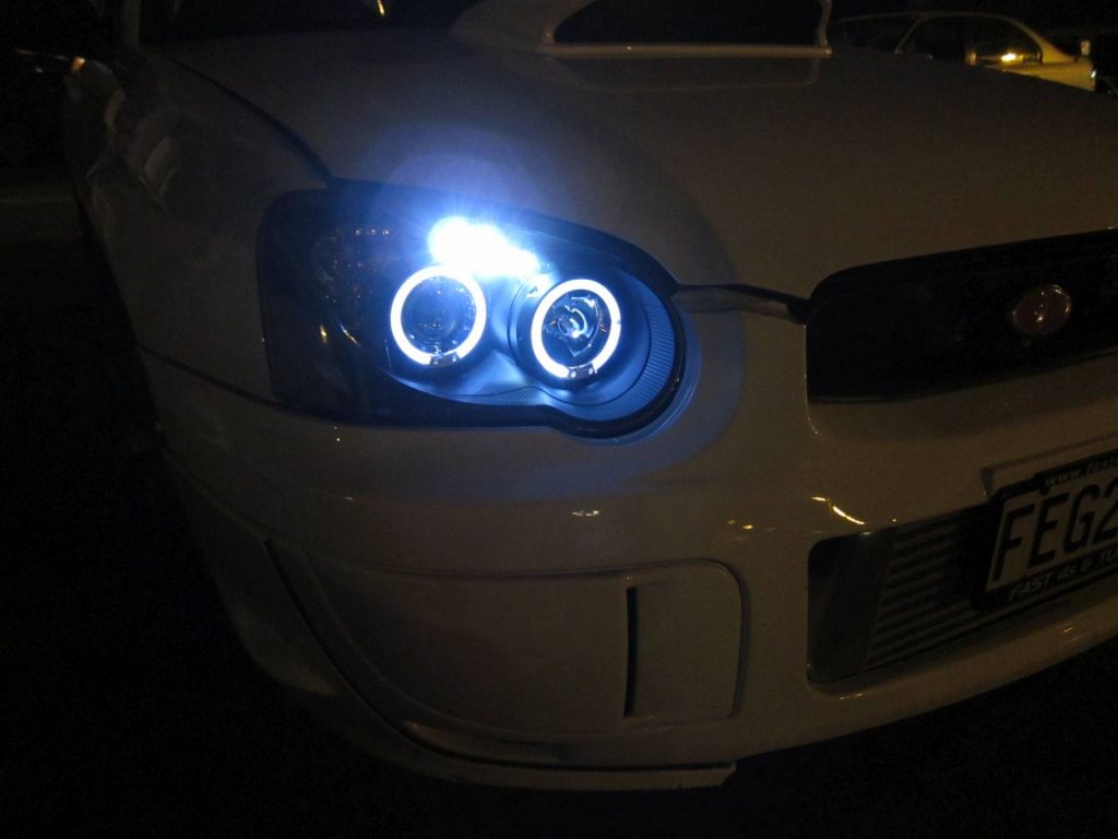 Clear LED Angle Eyes Projector Headlight for 03-05 SUBARU IMPREZA WRX RX STI GD -2754