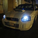 JDM Black LED Angle Eyes Projector Headlights for 03-05 SUBARU IMPREZA WRX RX STI GD -832