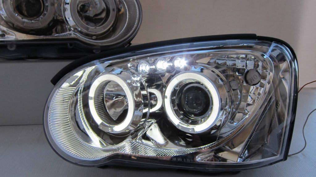 Clear LED Angle Eyes Projector Headlight for 03-05 SUBARU IMPREZA WRX RX STI GD -2753