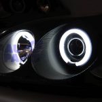 JDM Black LED Angle Eye Projector Headlight for 99-00 HONDA CIVIC EK Vti -3971