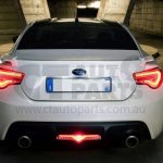 VALENTI Clear Red LED Reverse Fog Light for Toyota 86 FT86 GTS Subaru BRZ ZN6-4098