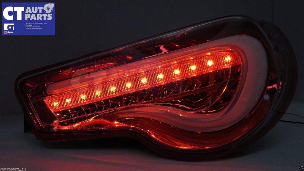 VALENTI Clear Red LED Tail light for Toyota 86 FT86 GTS Subaru BRZ ZN6 Dynamic Blinker -4120