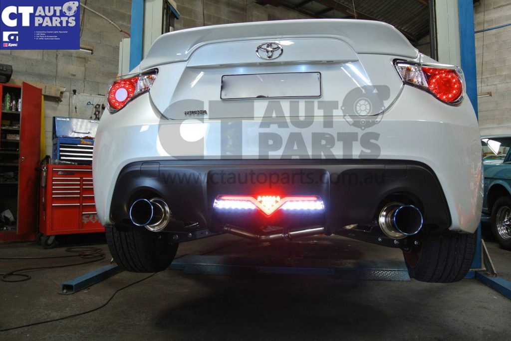 VALENTI Clear Red LED Reverse Fog Light for Toyota 86 FT86 GTS Subaru BRZ ZN6-4100