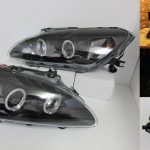 BLACK LED Projector Angle Eye Headlights for 99-03 HONDA S2000 AP1-1112