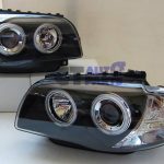 CCFL Projector HeadLight Black Head Lights Angel-Eye for 04-11 BMW E81 E82 E87 E88-3317