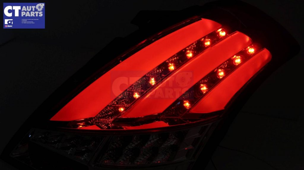 Clear Red Full LED Tail Lights for 11-15 Suzuki Swift FZ GA GLX GL CLASSIC SPORTS JY-1329