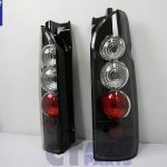 JDM Black ALtezza Tail lights for 04-19 Toyota Hiace VAN -6229