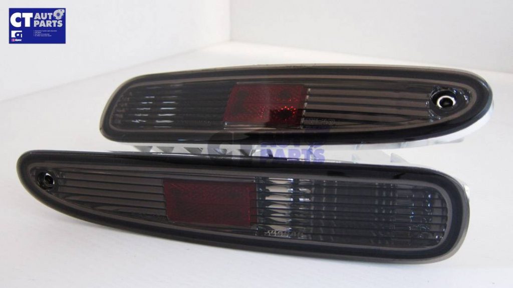 Smoke Black Rear Reverse Indicators Reverse Lamp for 97-02 Mazda RX7 FD3S-4585