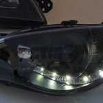 BLACK LED DRL Projector Head Lights for 05-07 Subaru Impreza WRX STi RX -2957