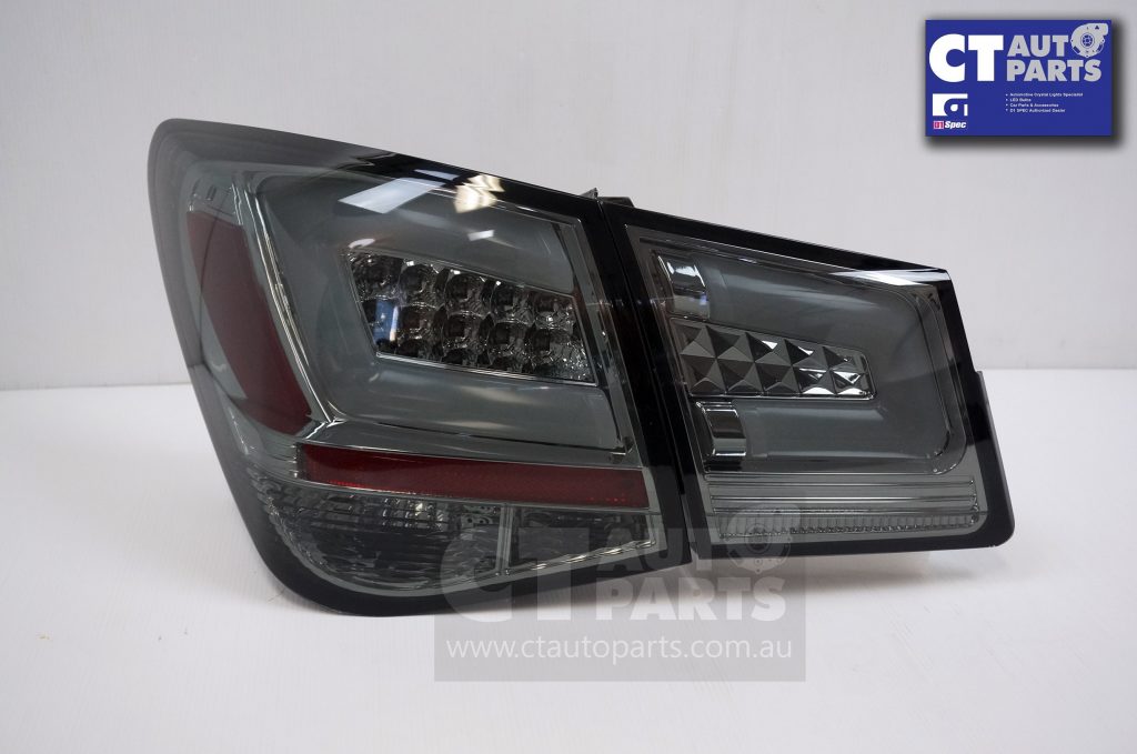 Smoked Black LED Tail Lights Holden Cruze Sedan 09-14 Taillight 4 Doors Turbo-8364