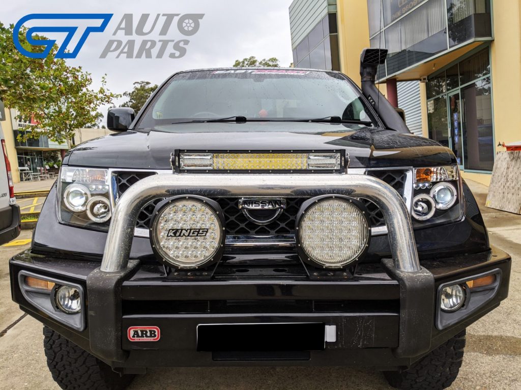 LED ANGEL-EYES Black HeadLight for PathFinder R51 Nissan Navara D40 CLR-13714