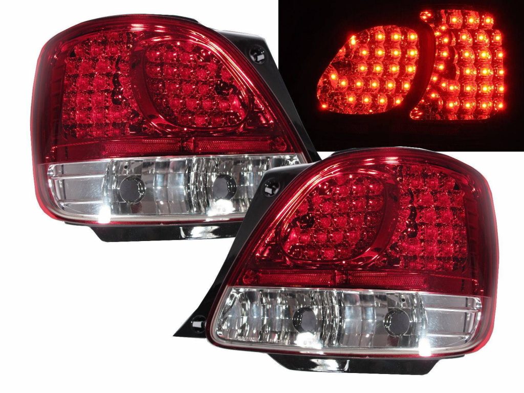 Clear Red LED Tail Lights for 98-05 LEXUS GS300 GS400 GS430-2713