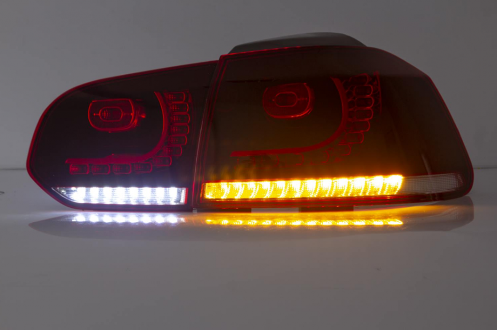 MK6 Golf R Style Clear Red LED Tail lights for VW Golf VI VW VI 6 GTD GTI Dynamic Signal -8924