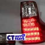 Clear Red LED Tail Lights TOYOTA LAND-CRUISER PRADO 09-13 / FREE FOG LIGHTS-2472