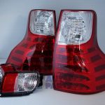 Clear Red LED Tail Lights TOYOTA LAND-CRUISER PRADO 09-13 / FREE FOG LIGHTS-2471