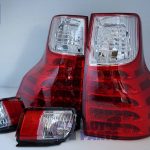 Clear Red LED Tail Lights TOYOTA LAND-CRUISER PRADO 09-13 / FREE FOG LIGHTS-2470