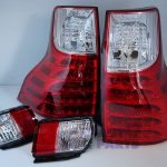 Clear Red LED Tail Lights TOYOTA LAND-CRUISER PRADO 09-13 / FREE FOG LIGHTS-2473