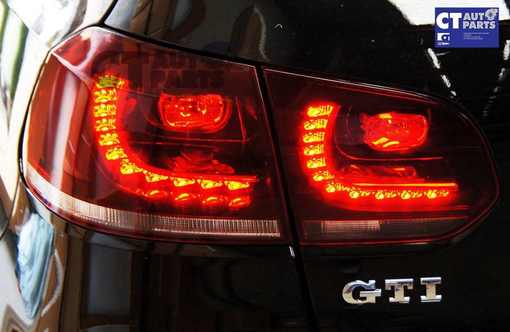 MK6 Golf R Style Clear Red LED Tail lights for VW Golf VI VW VI 6 GTD GTI Dynamic Signal -2448