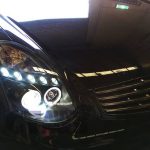 Black LED DRL Angel Eyes Projector Head Lights NISSAN INFINITI G35 V35 350GT Coupe 2D -4666