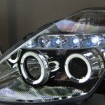 Clear LED DRL & Angel Eyes Projector Head Lights Nissan 350Z Z33 03-05 Fairlady-2984